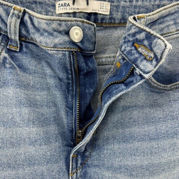 Zara Jeans Women US8 Blue Light Wash Denim Skinny High Rise Stretch - Picture 5 of 14